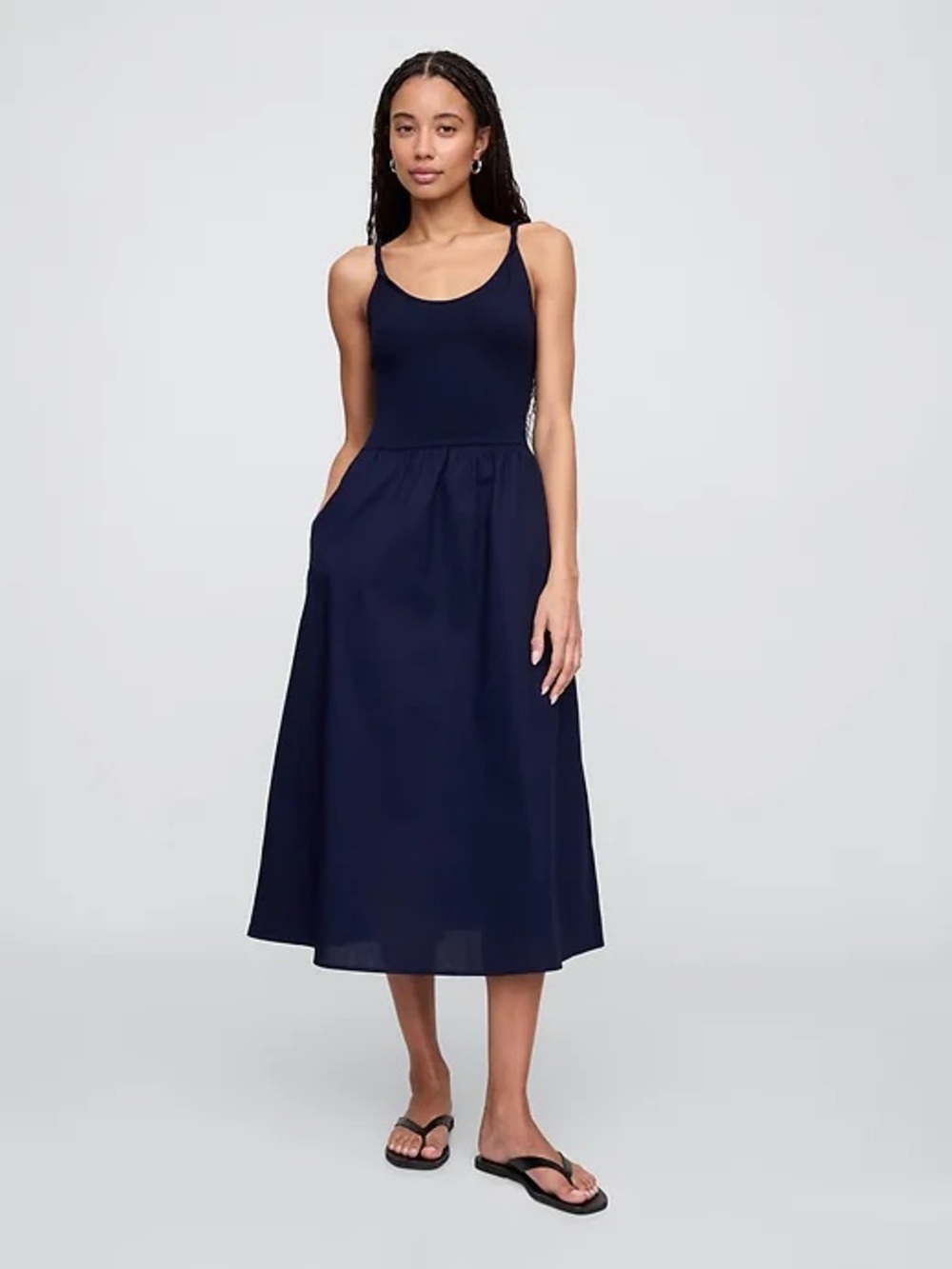Gap Factory twist strap scoop neck midi